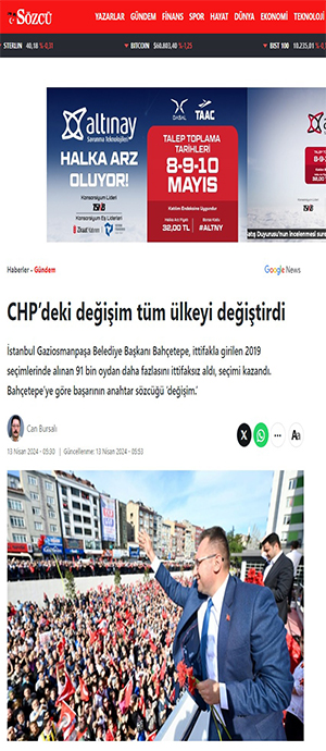 CHP'deki değişim tüm ülkeyi değiştirdi