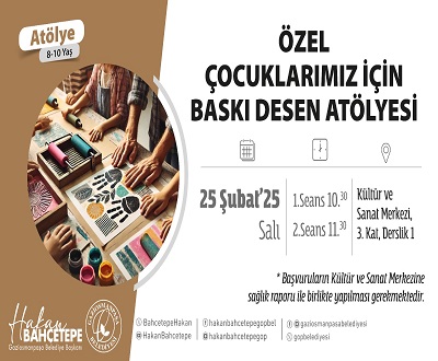 Özel Çocuklarımız İçin Baskı Desen Atölyesi