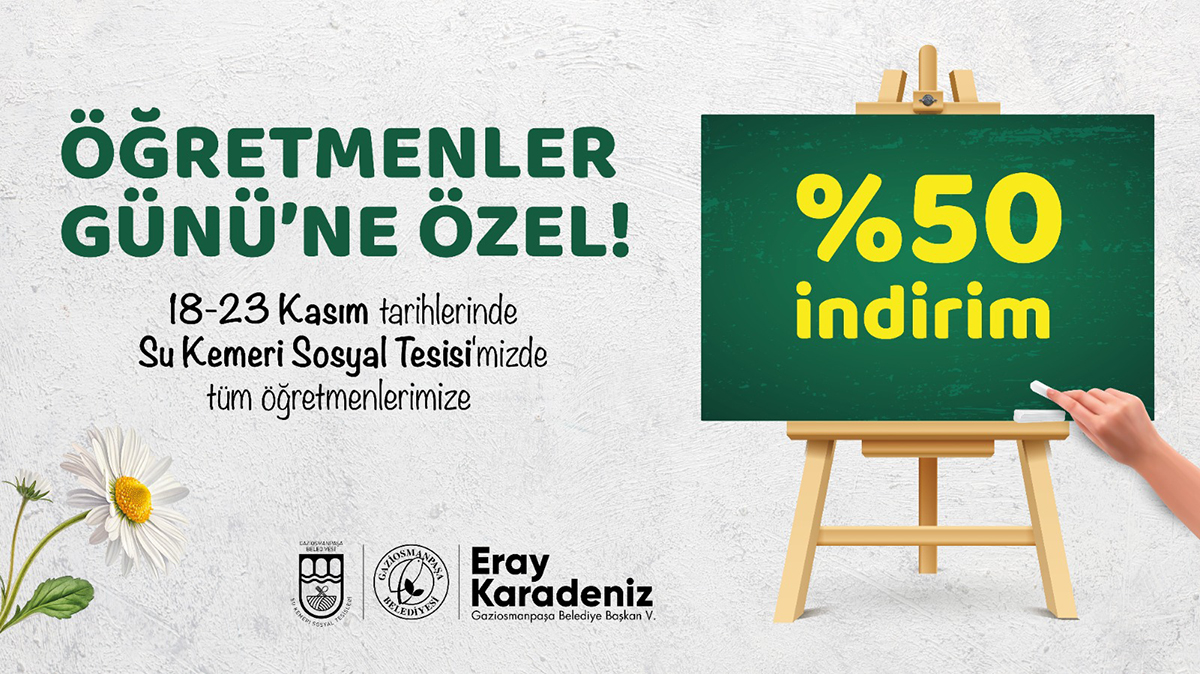 Su Kemeri Sosyal Tesisi’nde Öğretmenlere 24 Kasım İndirimi