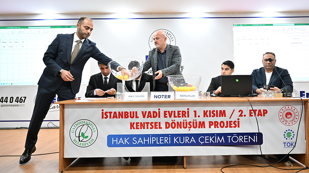 Gaziosmanpaşa’da Kentsel Dönüşüm Kura Heyecanı Yaşandı