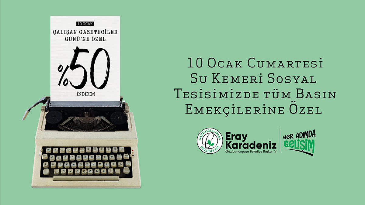 Su Kemeri Sosyal Tesisi’nden Gazetecilere Yüzde 50 İndirim
